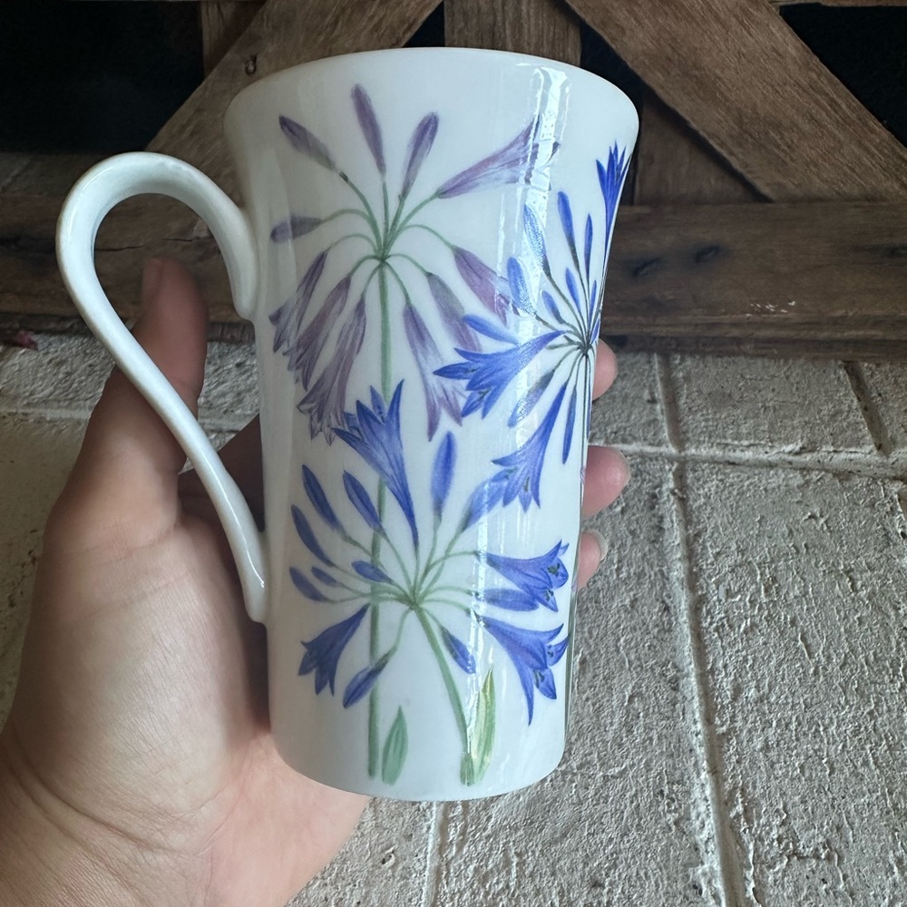 Roy Kirkham Agapanthus Cup Mug Spring flowers Bone China (26) - Picture 5 of 8